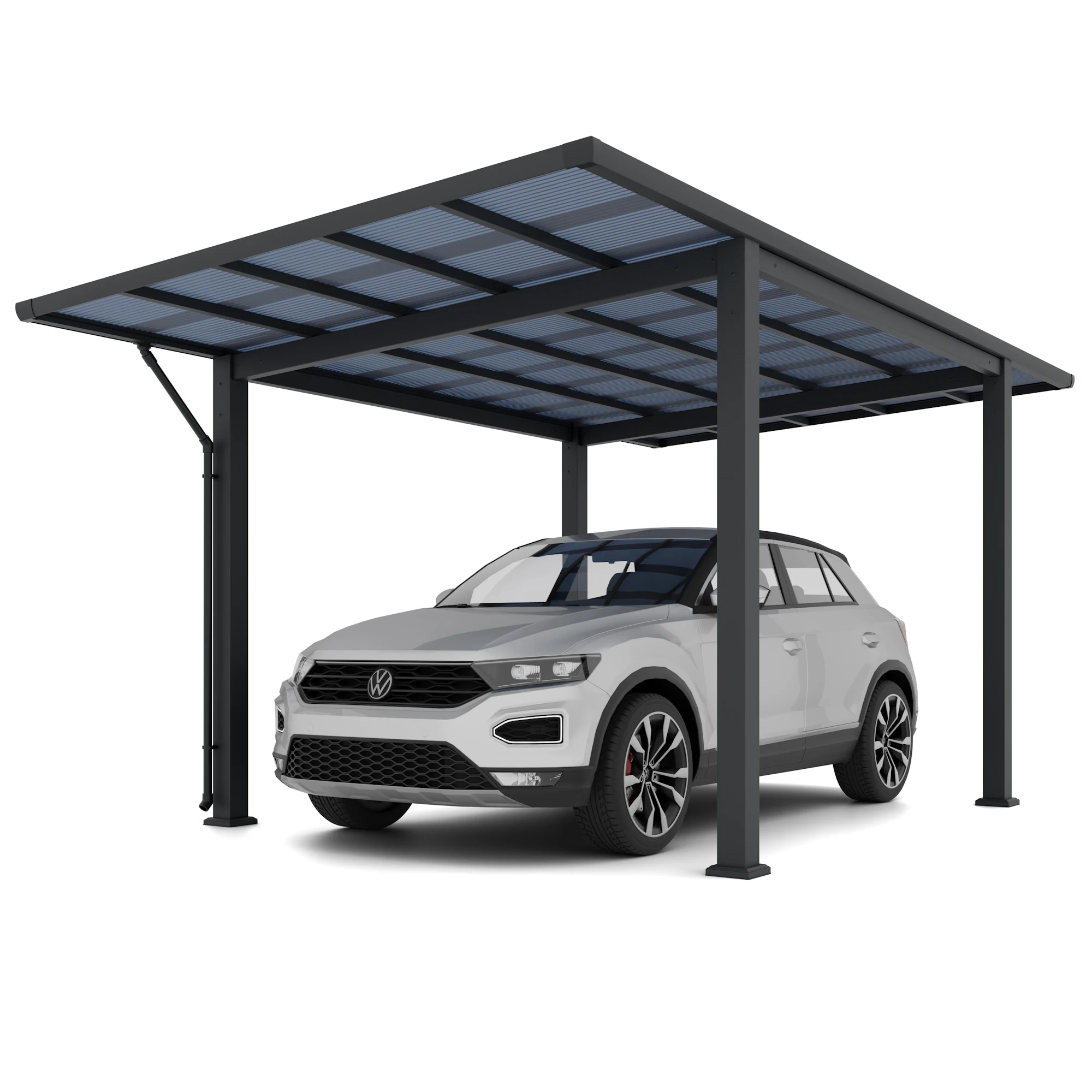 agadon Sky Pro Carport 530 x 293 cm 110 kg/qm Anthrazit
