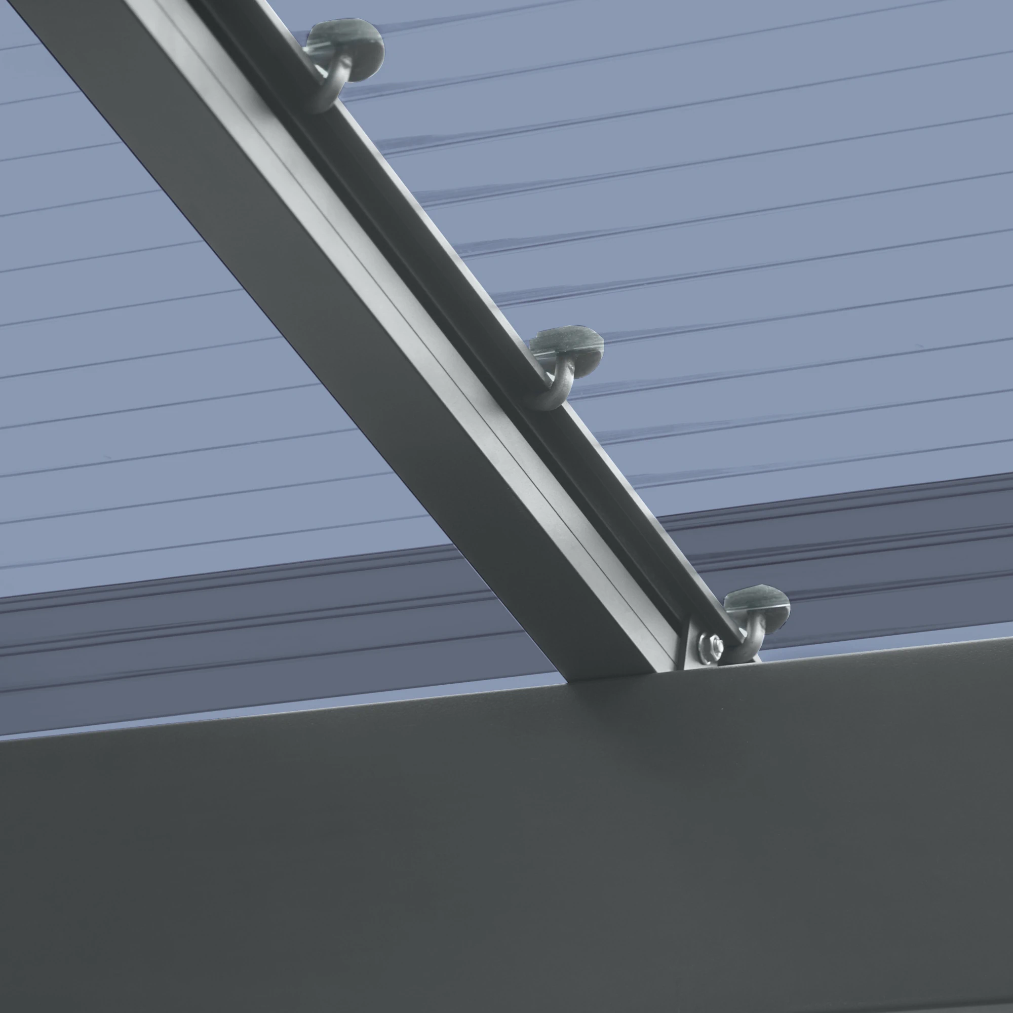 Aluminium Carport Sky Typ 80  531,4 x 275,7 cm 100 kg/qm Anthrazit