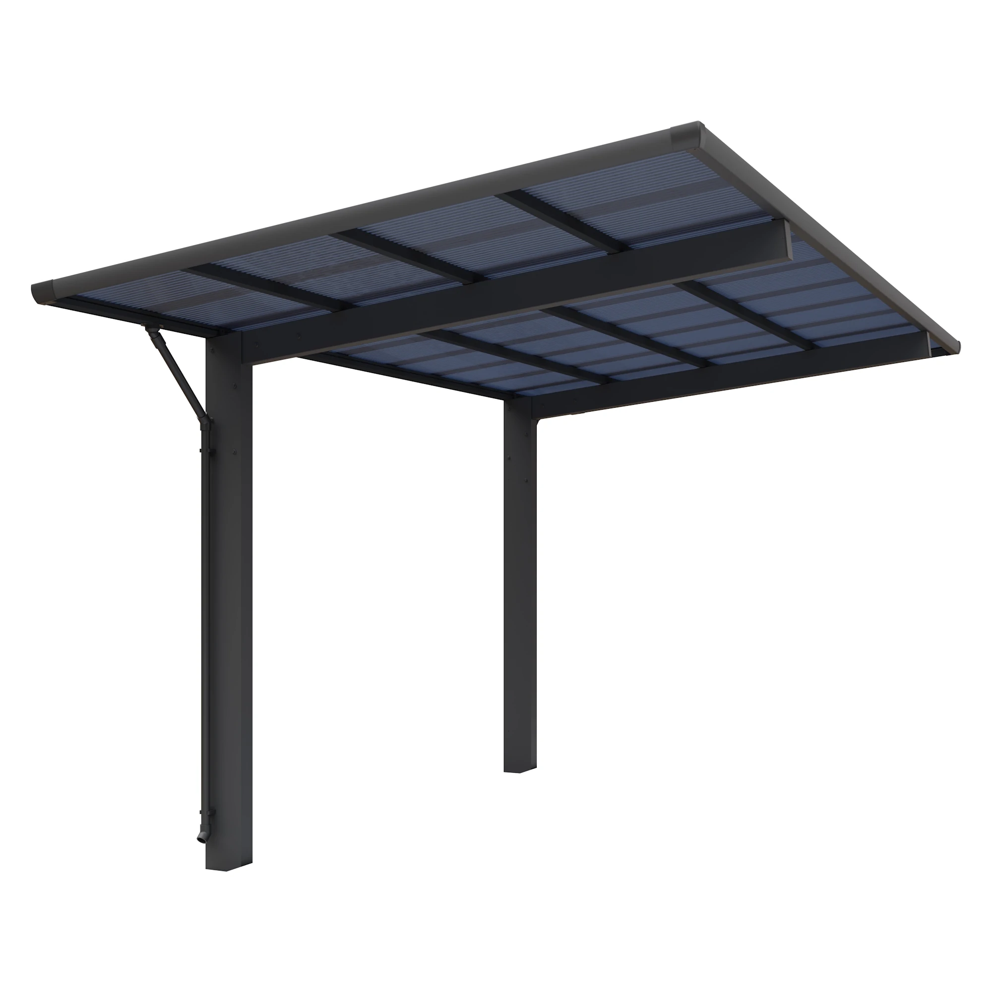 Aluminium Carport Sky Typ 80  531,4 x 275,7 cm 100 kg/qm Anthrazit