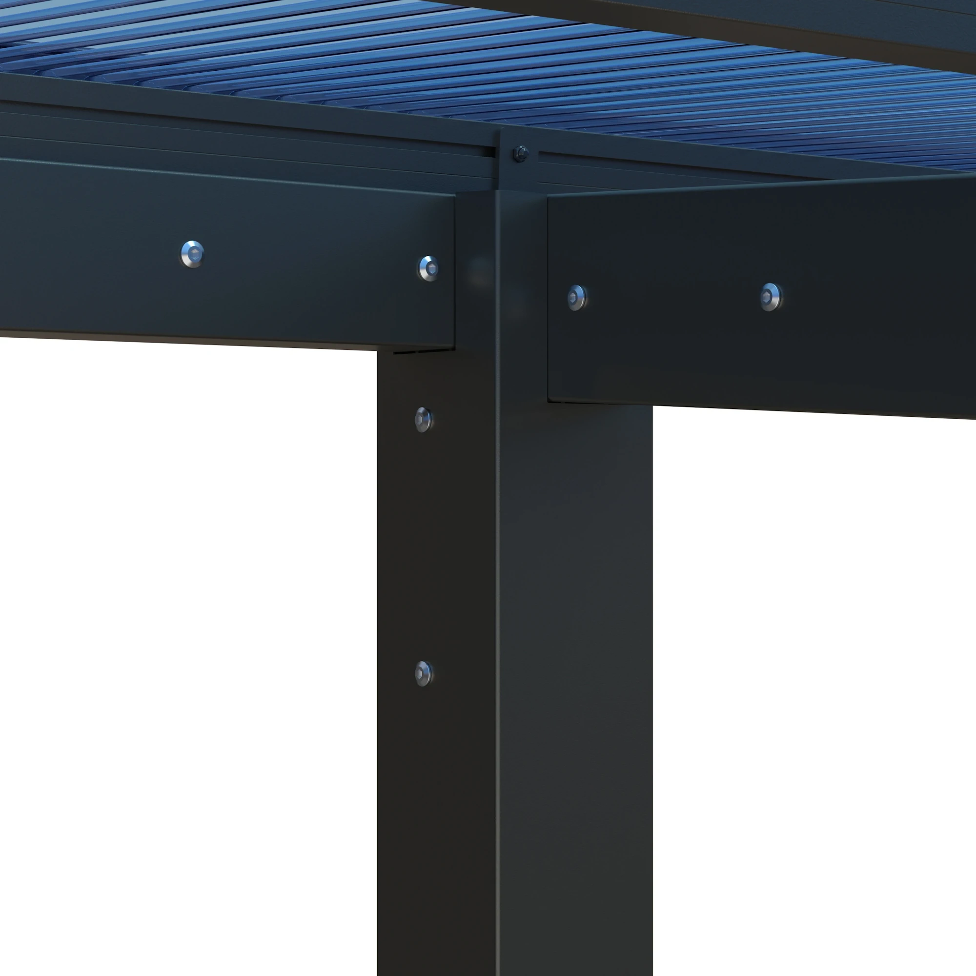 agadon Sky Pro Carport 530 x 293 cm 110 kg/qm Anthrazit