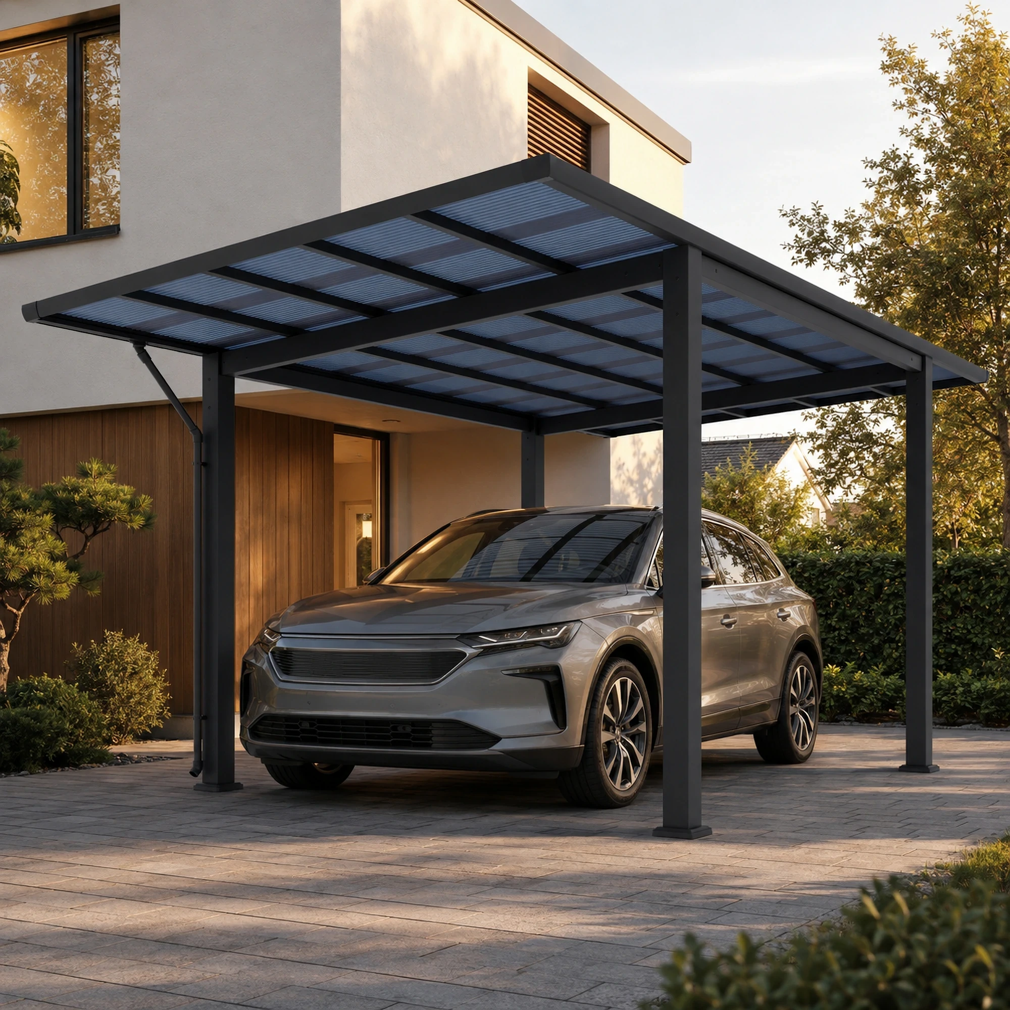 agadon Sky Pro Carport 530 x 293 cm 110 kg/qm Anthrazit
