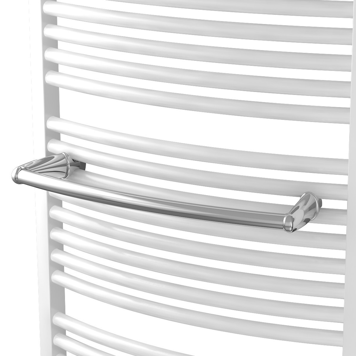 XIMAX Handtuchstange Design gebogen 460 mm für Badheizkörper