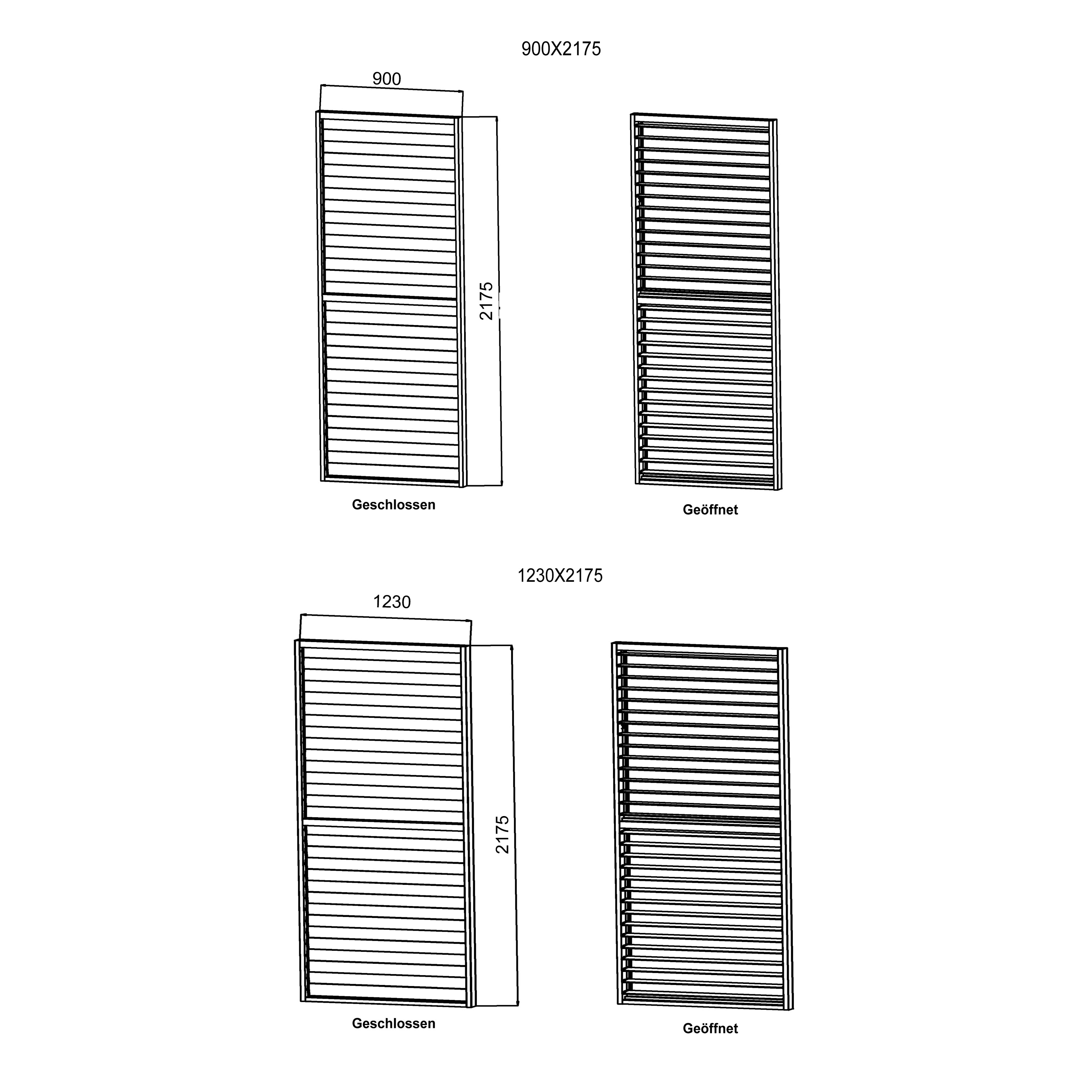 Ximax Pergola Shade Lamellenwand 123 cm