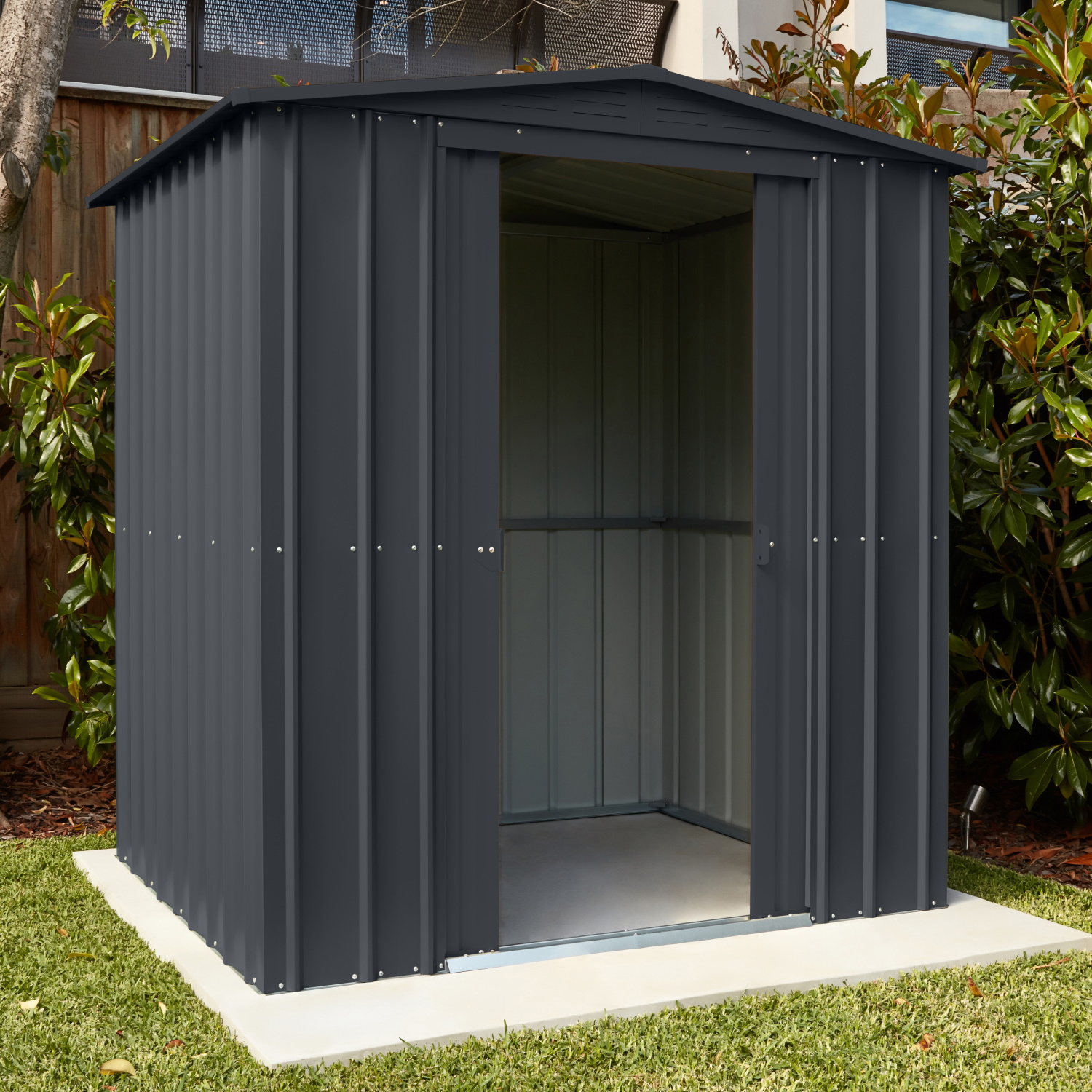 Globel Gerätehaus Metall Gartenmanager Dream 65 Schwarz