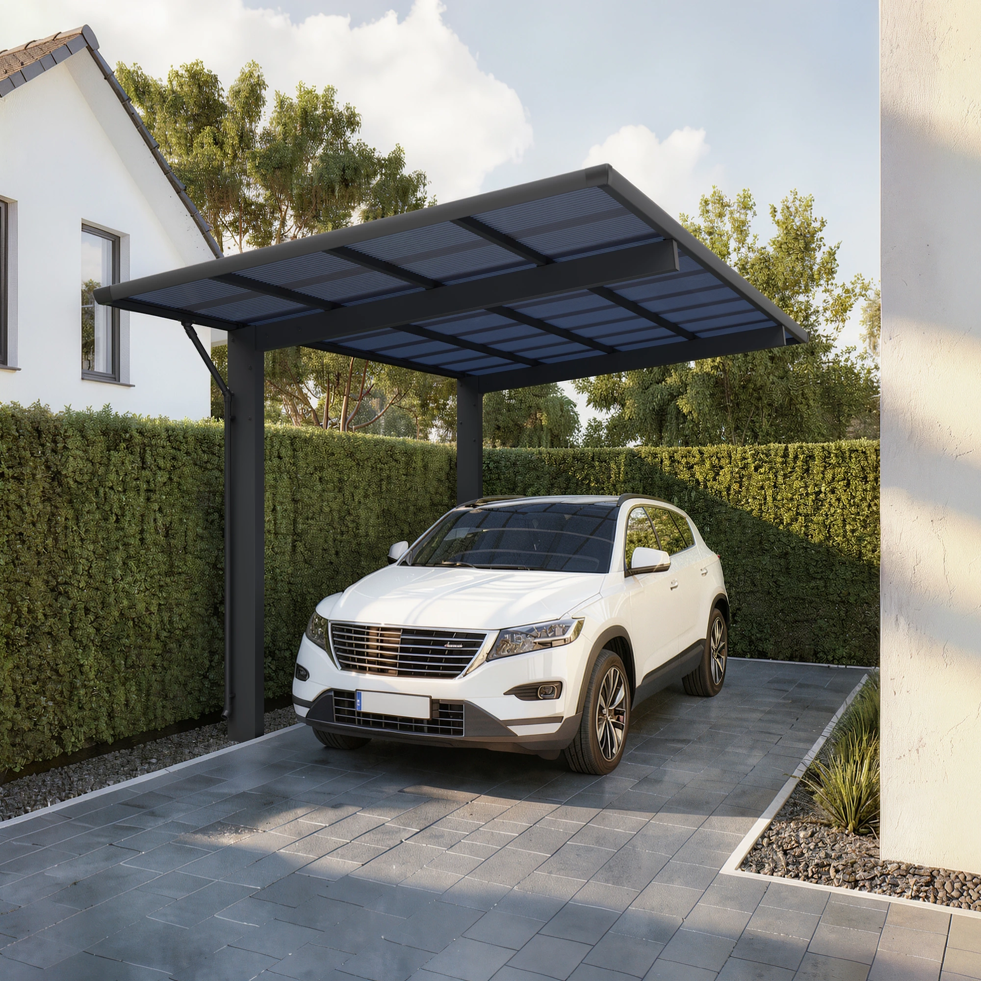 Aluminium Carport Sky Typ 80  531,4 x 275,7 cm 100 kg/qm Anthrazit