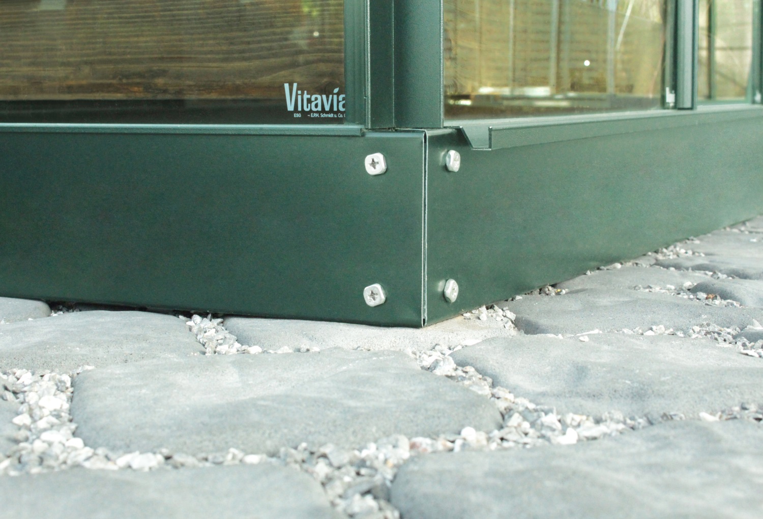 Vitavia Stahlfundament für Gewächshaus Venus 5000, 12,5cm, smaragd